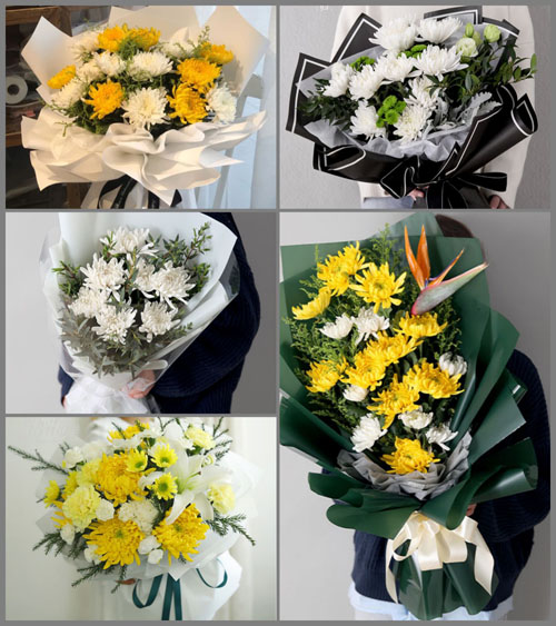 福建南平浦城县九牧镇中墩村白事花束代送